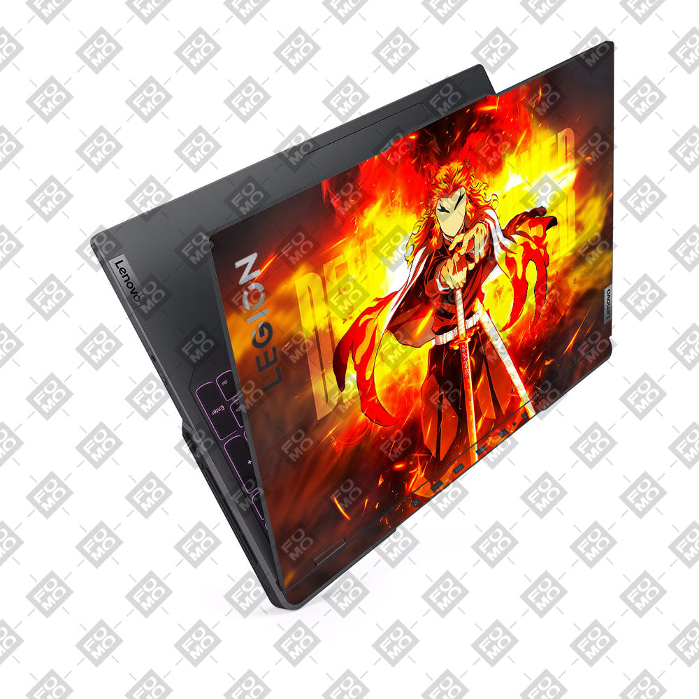 Flame Hashira Rengoku Lenovo Legion 5 Pro 16IRX8 and 16IRX9 Laptop Skin