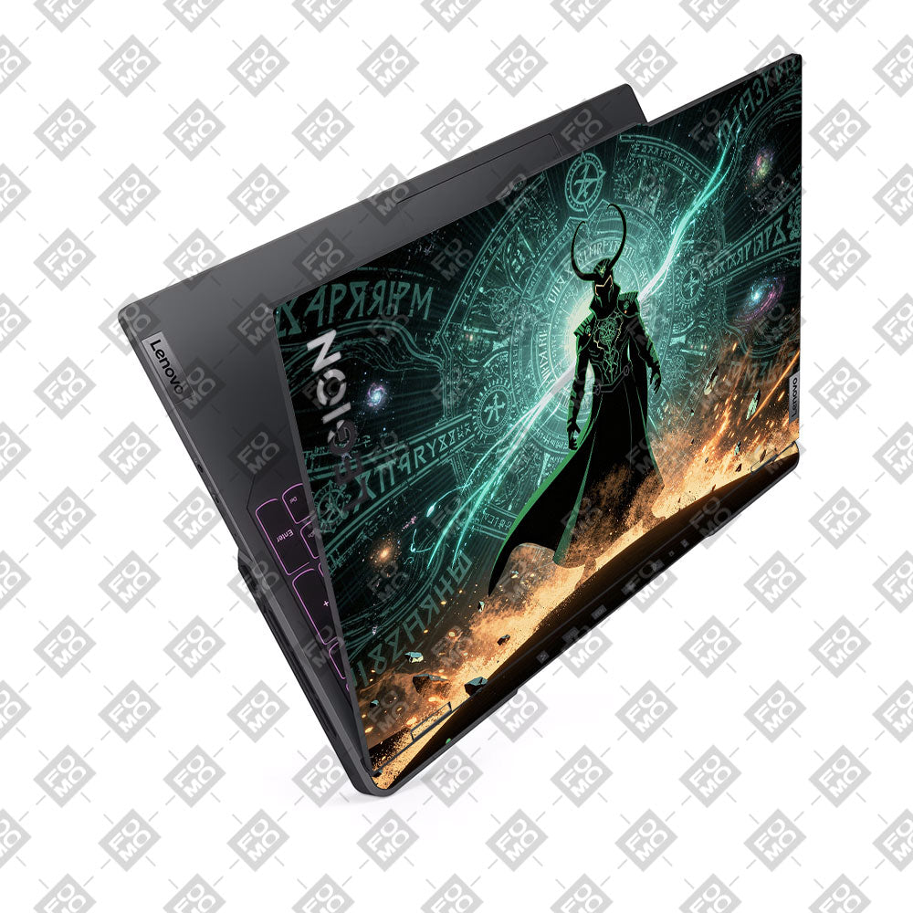 Loki Silhouette Red Strike Lenovo Legion 5 Pro 16IRX8 and 16IRX9 Laptop Skin
