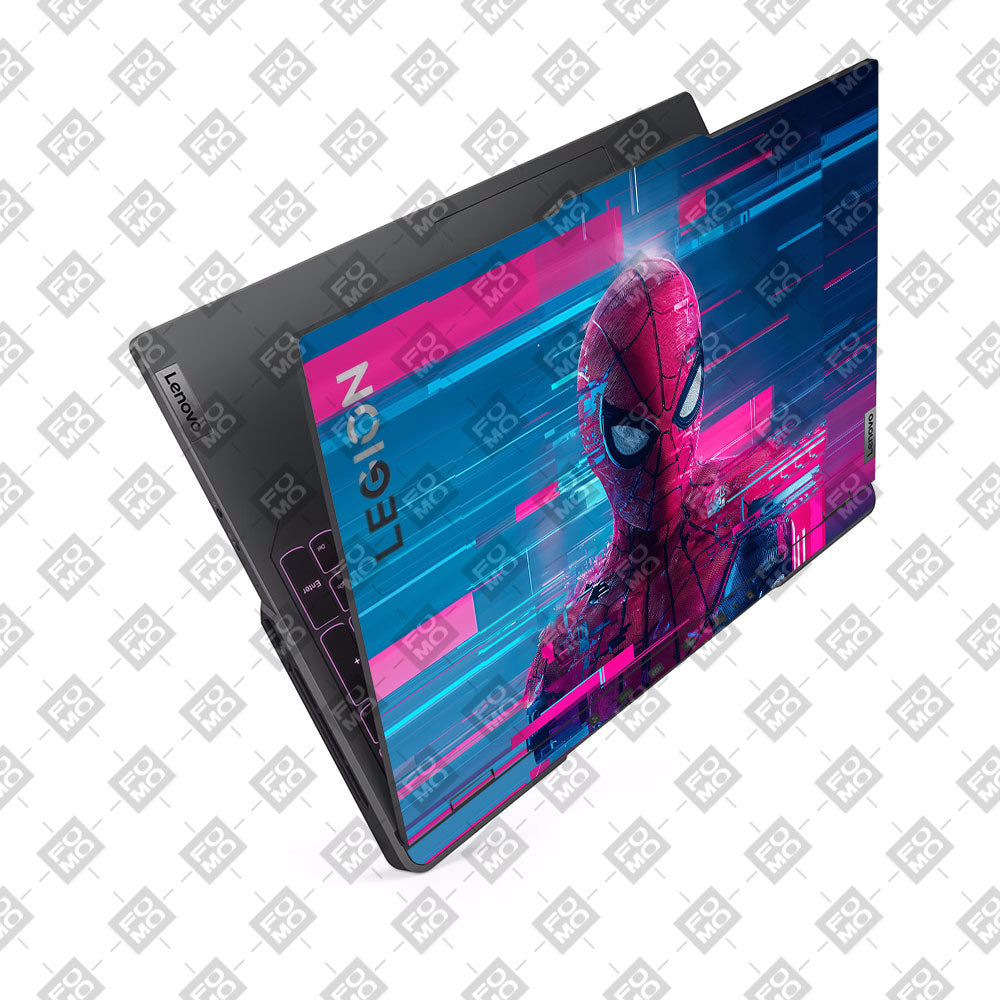 Glitch Spider Neon Web Lenovo Legion 5 Pro 16IRX8 and 16IRX9  Laptop Skin