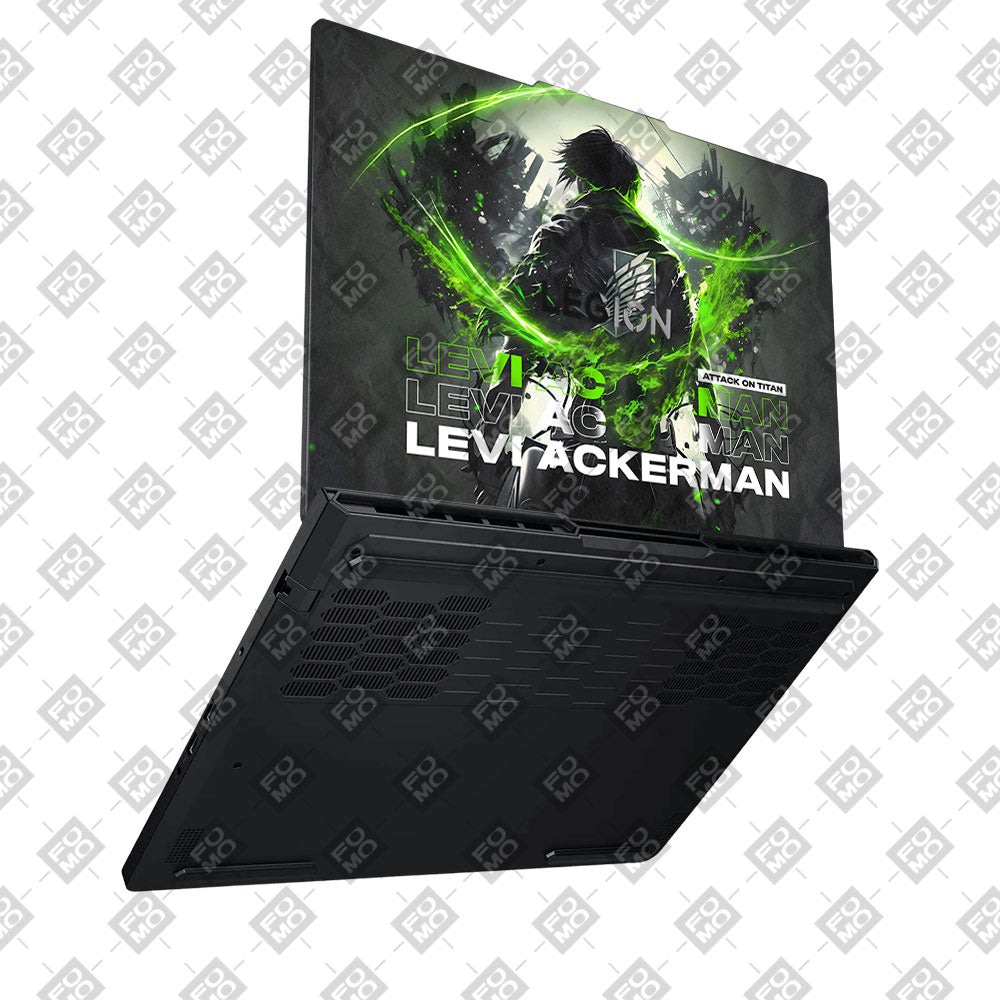 Levi Ackerman Neon Fury Lenovo Legion Pro 5 16ADR10 Laptop Skin