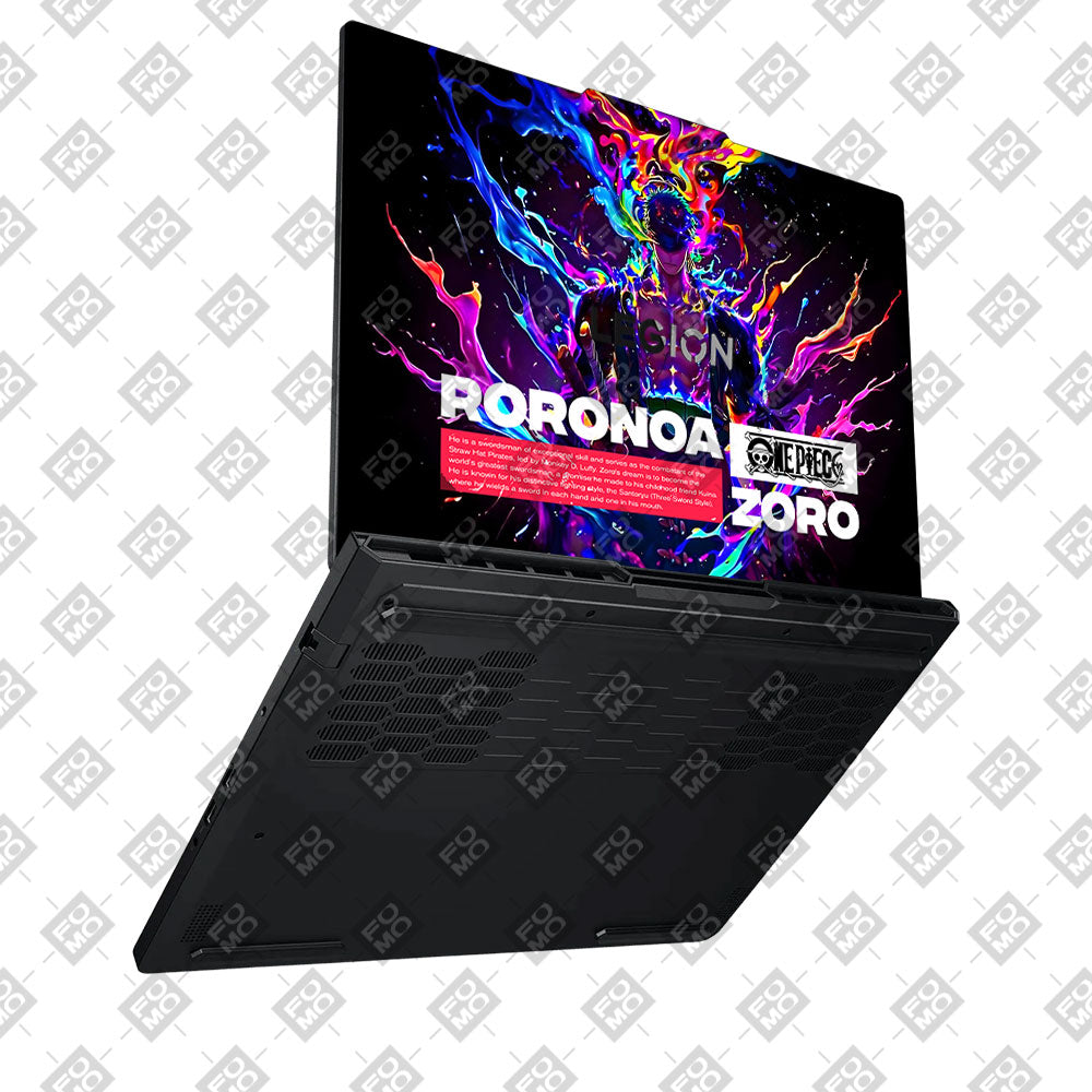 Zoro with Neon Flames Lenovo Legion Pro 5 16ADR10 Laptop Skin