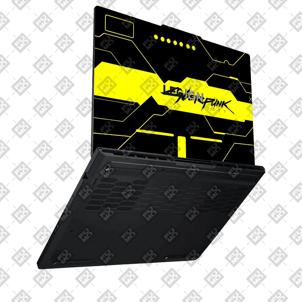 Cyberpunk Yellowline Grid Lenovo Legion Pro 5 16ADR10 Laptop Skin