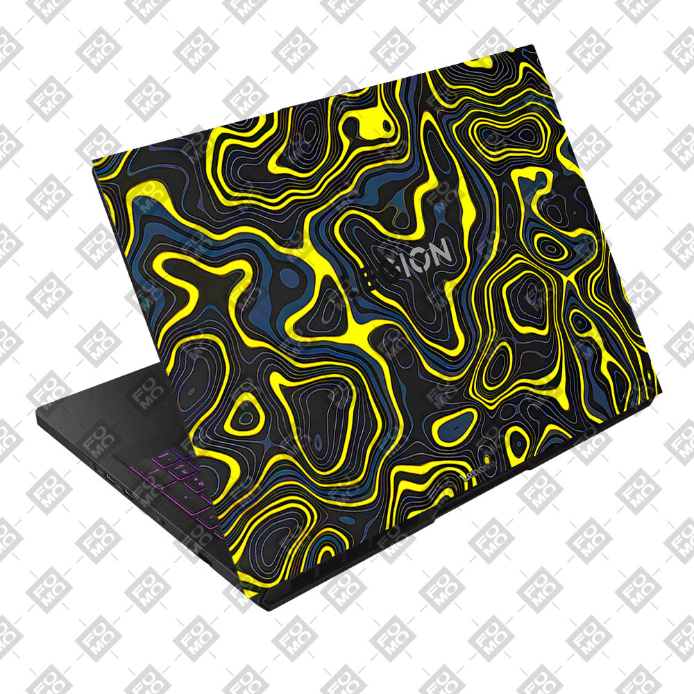 Neon Lava Contours Lenovo Legion Pro 5 16AFR10 Laptop Skin