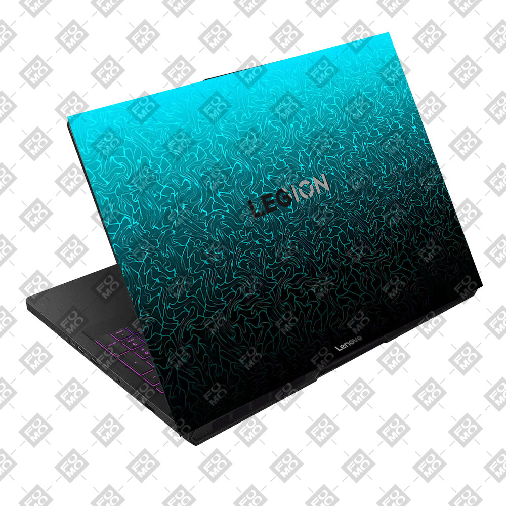 Cyan Blue to Black Lenovo Legion Pro 5 16AFR10 Laptop Skin