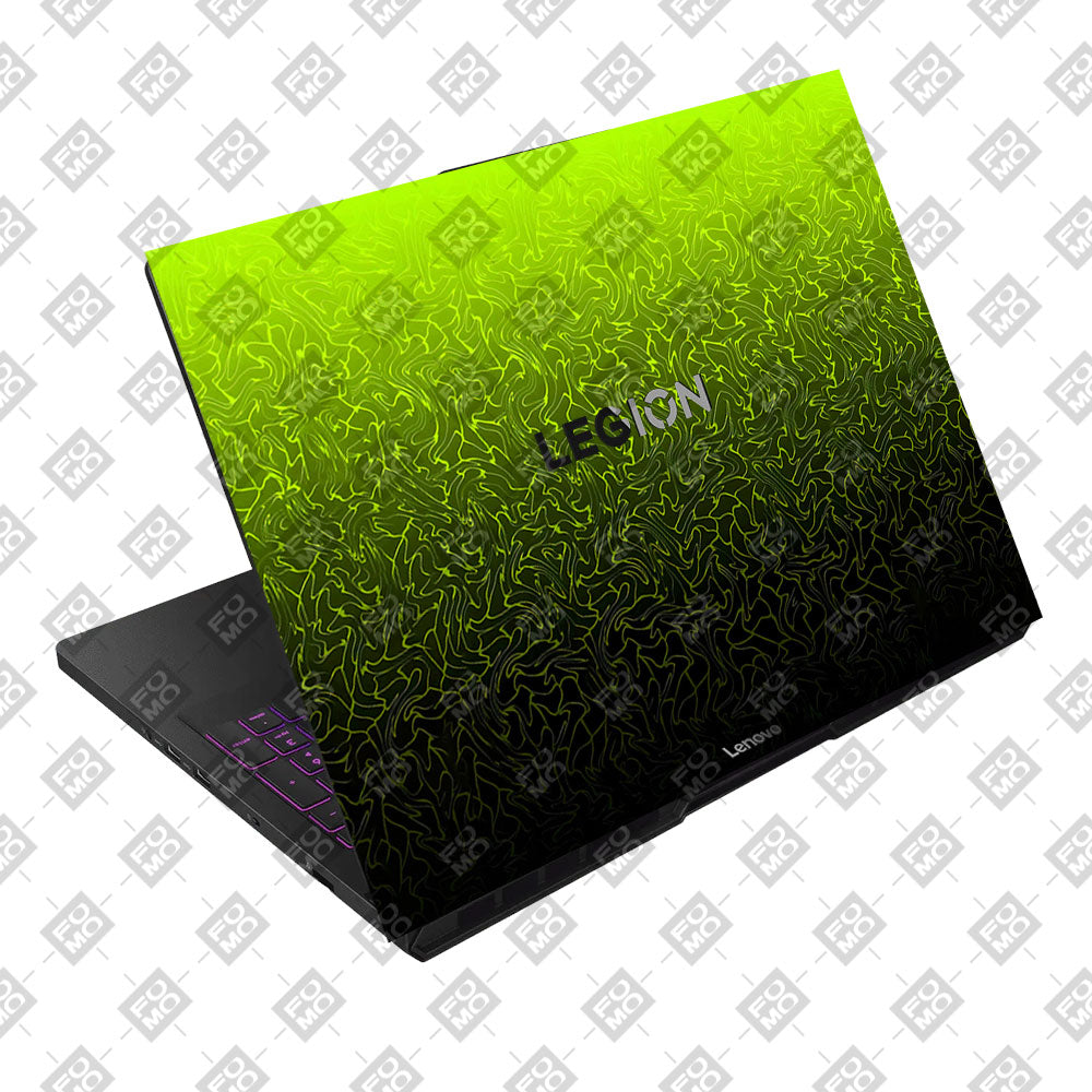 Lime Yellow to Black Gradient Lenovo Legion Pro 5 16AFR10 Laptop Skin