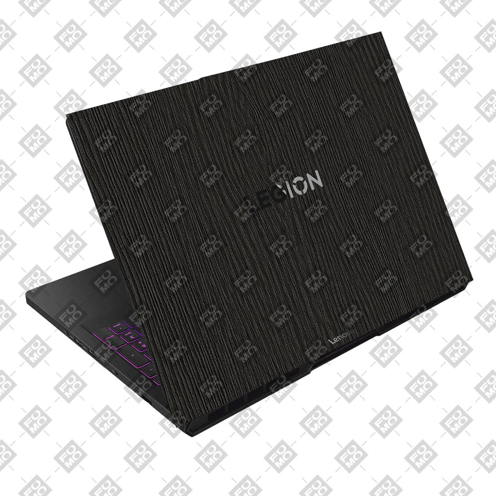 Textured Black Wood Lenovo Legion Pro 5 16AFR10 Laptop Skin