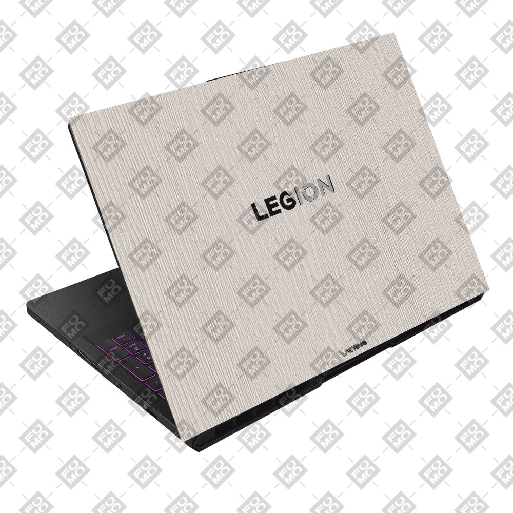 Textured White Wood Lenovo Legion Pro 5 16AFR10 Laptop Skin