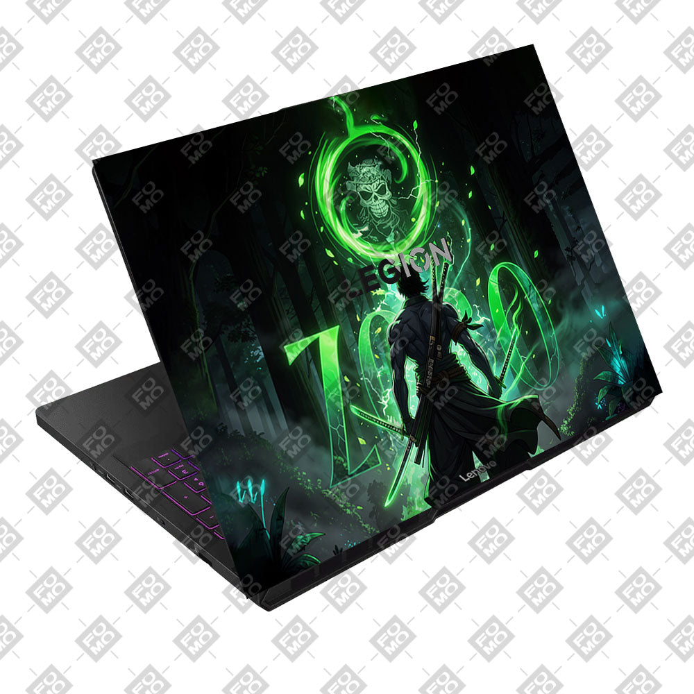 Zoro Green Aura Lenovo Legion Pro 5 16AFR10 Laptop Skin