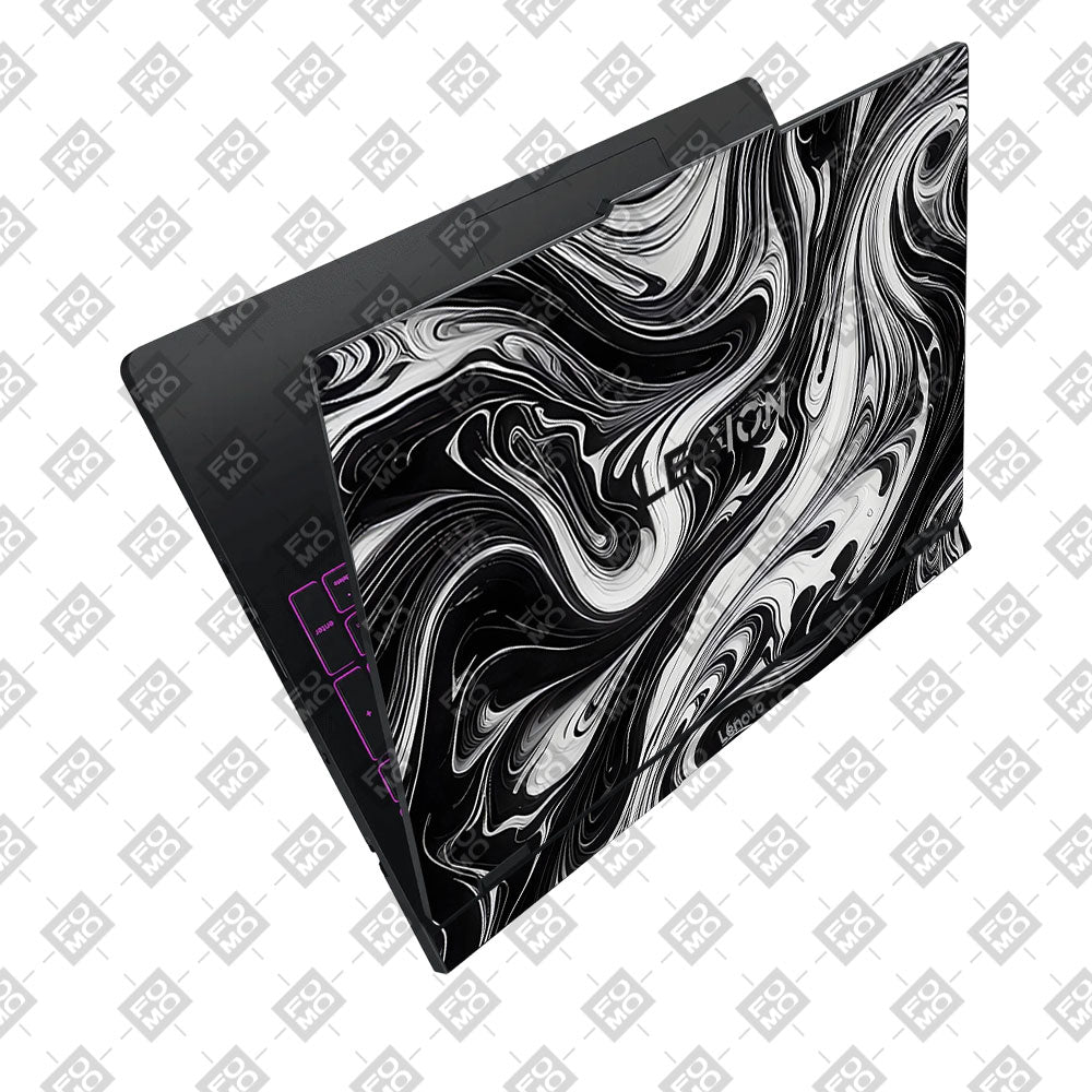 Black and White Marble Lenovo Legion Pro 5 16IAX10 Laptop Skin
