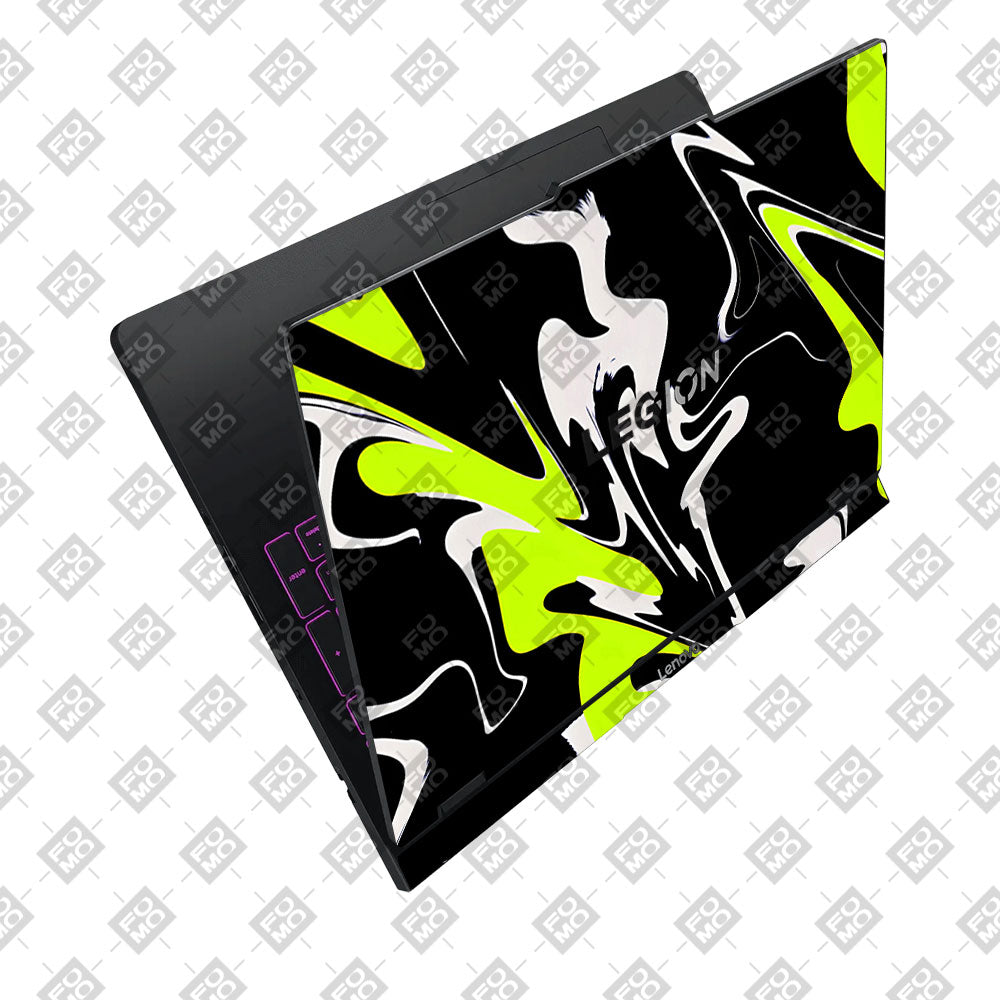 Neon Green and Black Patterns Lenovo Legion Pro 5 16IAX10 Laptop Skin