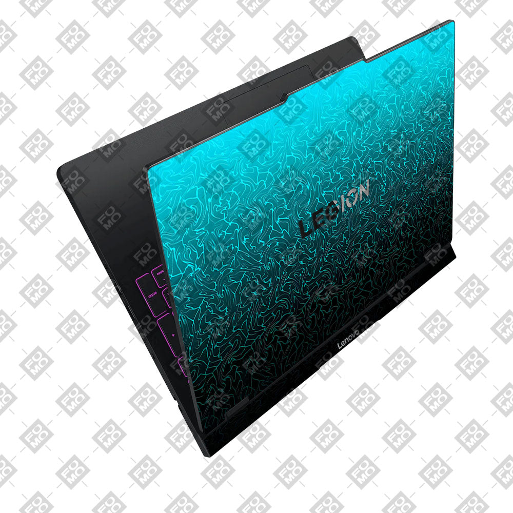 Cyan Blue to Black Lenovo Legion Pro 5 16IAX10 Laptop Skin
