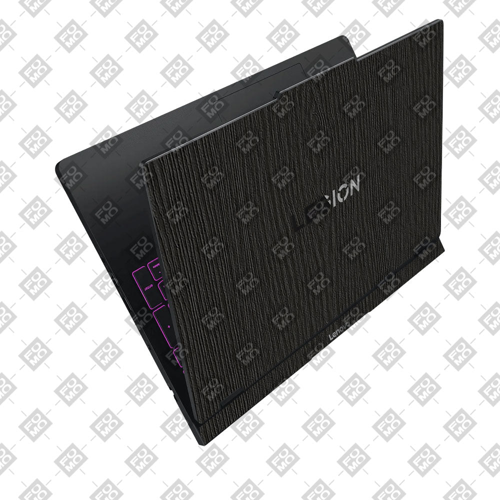 Textured Black Wood Lenovo Legion Pro 5 16IAX10 Laptop Skin