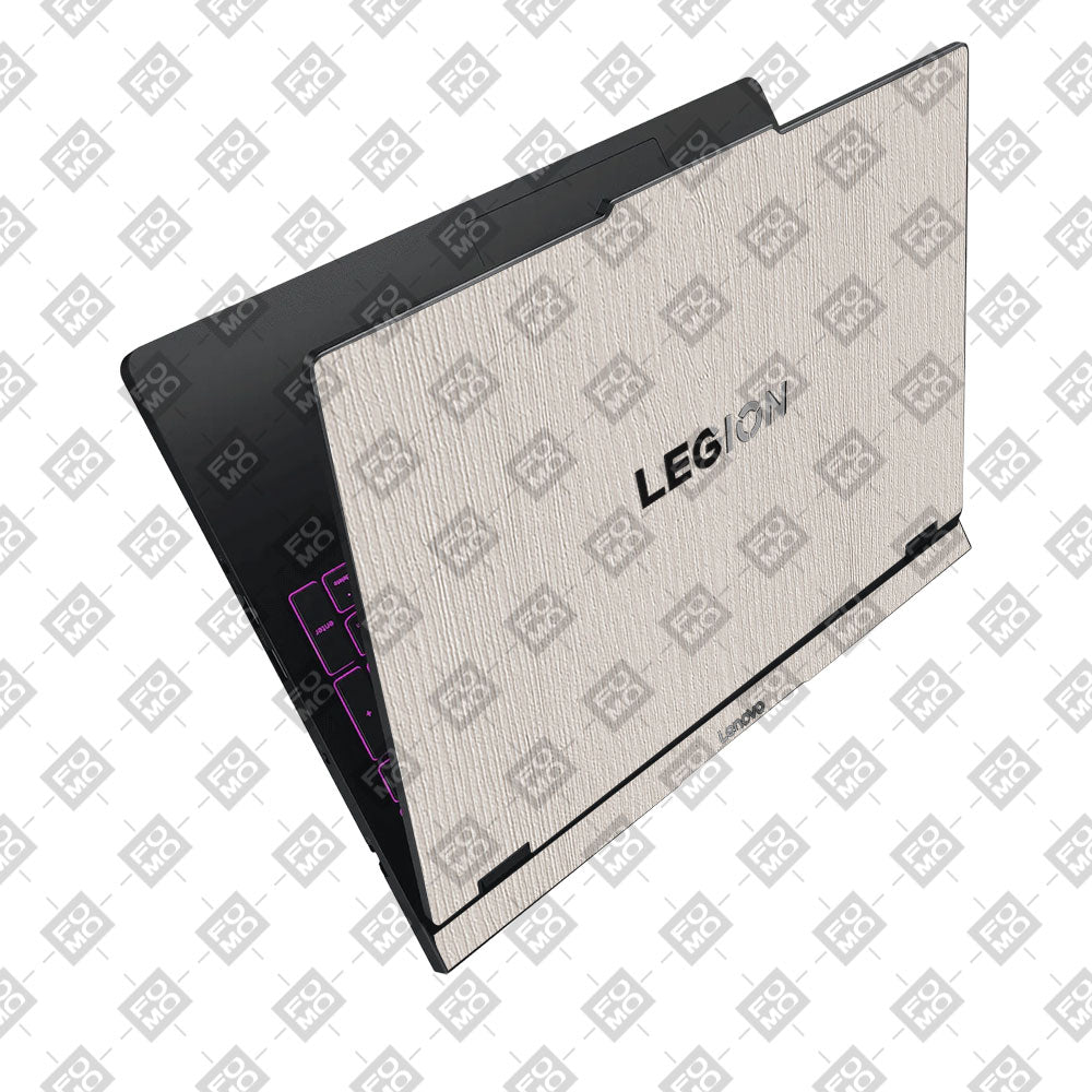 Textured White Wood Lenovo Legion Pro 5 16IAX10 Laptop Skin
