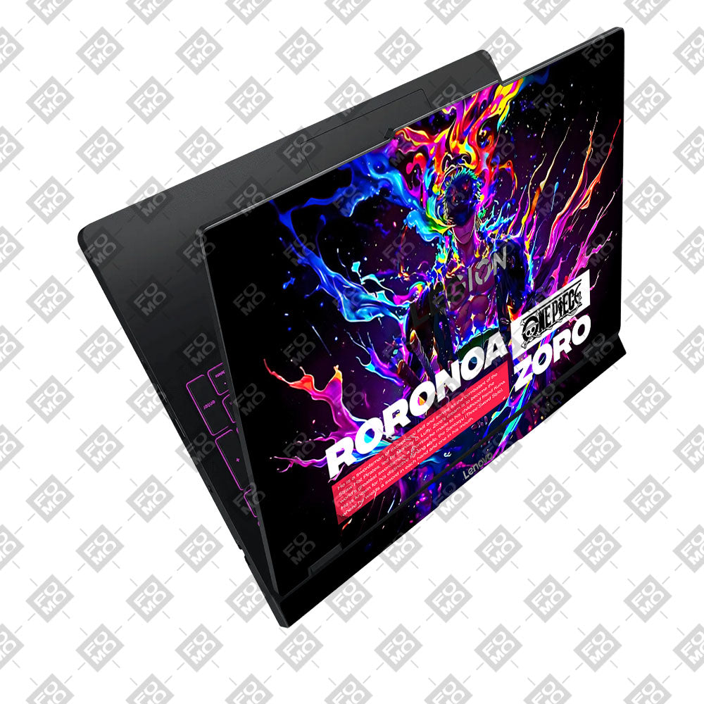 Zoro with Neon Flames Lenovo Legion Pro 5 16IAX10 Laptop Skin