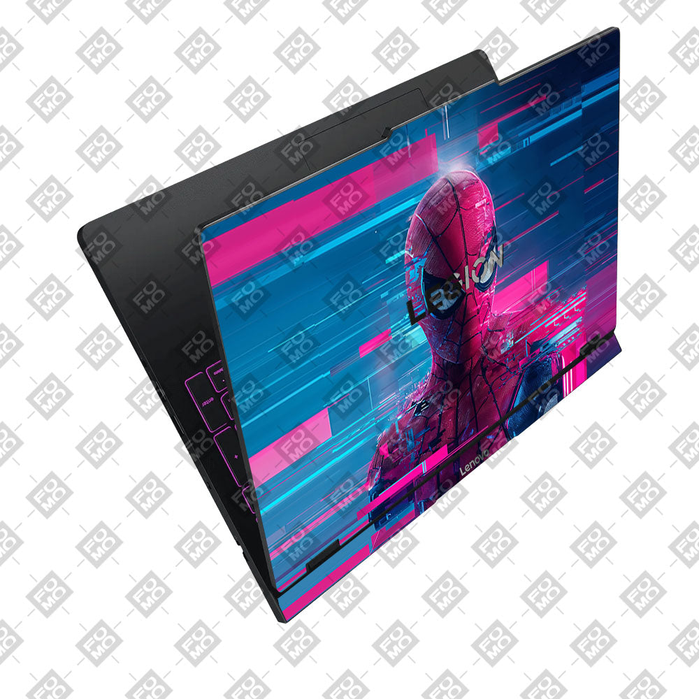 Glitch Spider Neon Web Lenovo Legion Pro 5 16IAX10 Laptop Skin