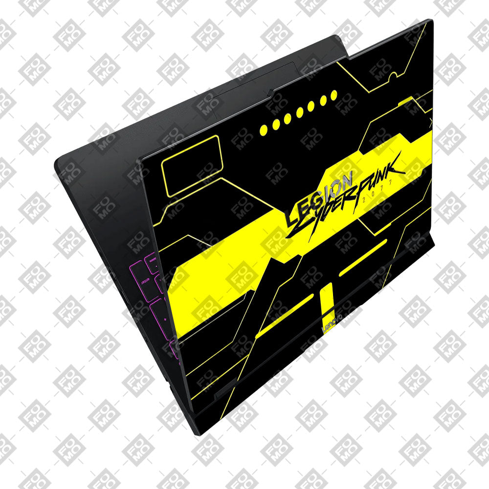 Cyberpunk Yellowline Grid Lenovo Legion Pro 5 16IAX10 Laptop Skin