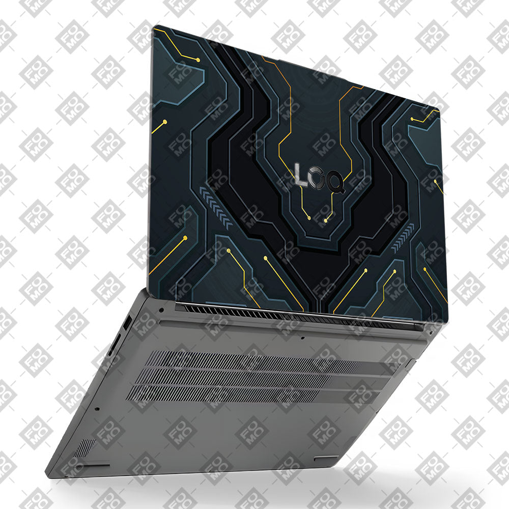Futuristic Techno Lenovo LOQ Essential 15IAX9E Laptop Skin