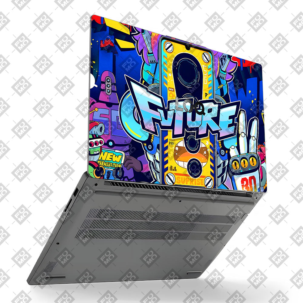 Futuristic Cyberpunk Vision Lenovo LOQ Essential 15IAX9E Laptop Skin