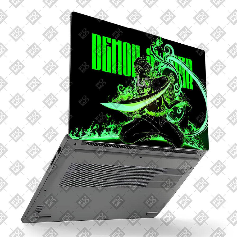 Tanjiro Green Flame Dance Lenovo LOQ Essential 15IAX9E Laptop Skin
