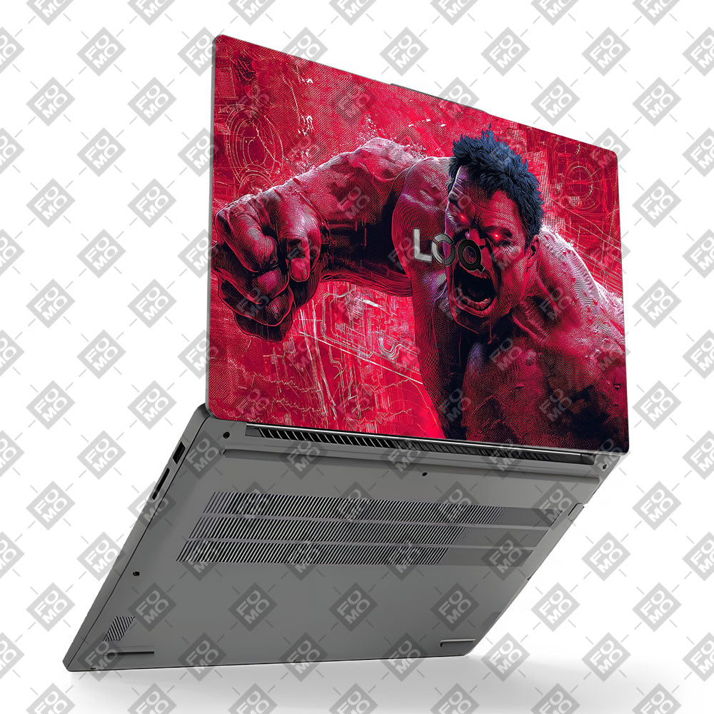 Gamma Rage Red Hulk Lenovo LOQ Essential 15IAX9E  Laptop Skin