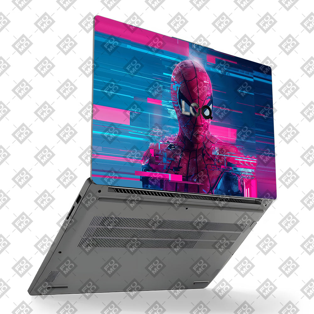 Glitch Spider Neon Web Lenovo LOQ Essential 15IAX9E  Laptop Skin