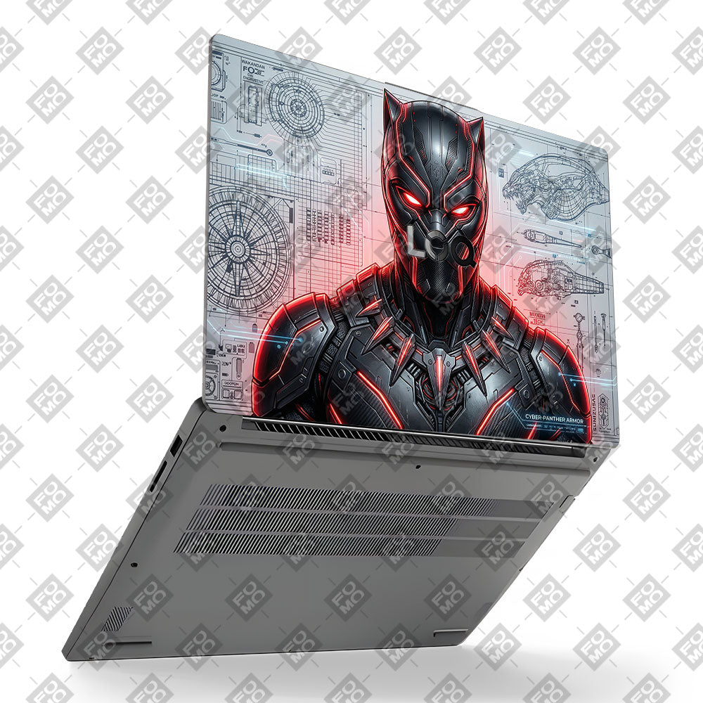 Black Panther Vibranium Tech Lenovo LOQ Essential 15IAX9E Laptop Skin