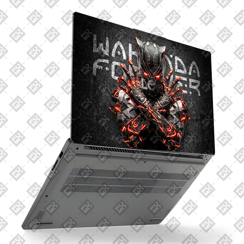 Black Panther Glowing Fury Lenovo LOQ Essential 15IAX9E Laptop Skin