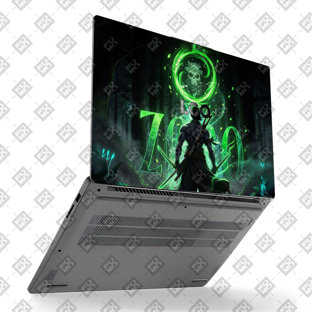 Zoro Green Aura Lenovo LOQ Essential 15IAX9E Laptop Skin