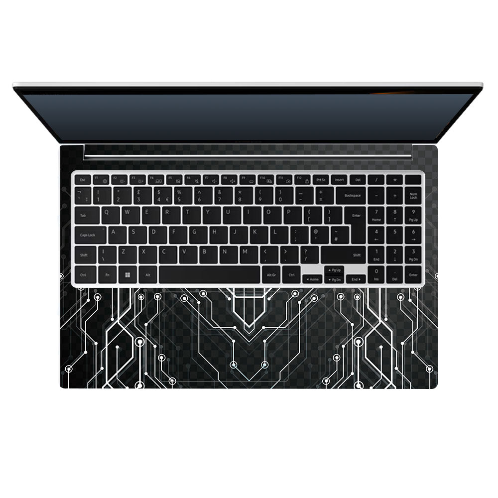 Black Digital Circuit Samsung Galaxy Book 4 15.6 Laptop Skin