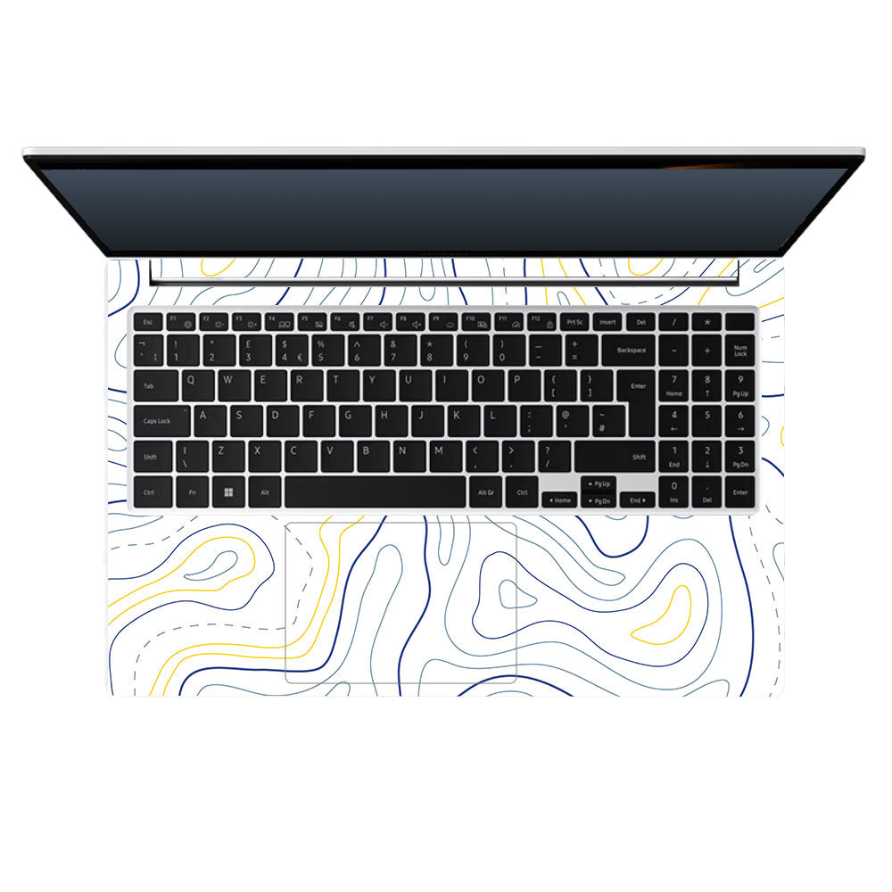 Minimalist Colorful Contours Samsung Galaxy Book 4 15.6 Laptop Skin