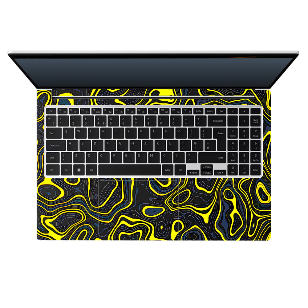 Neon Lava Contours Samsung Galaxy Book 4 15.6 Laptop Skin