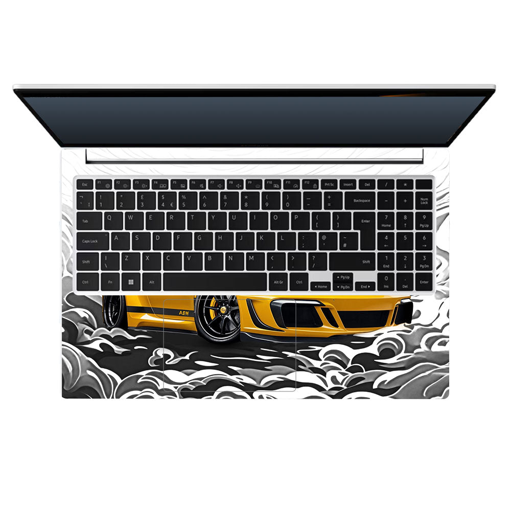 Yellow Sports Coupe Samsung Galaxy Book 4 15.6 Laptop Skin