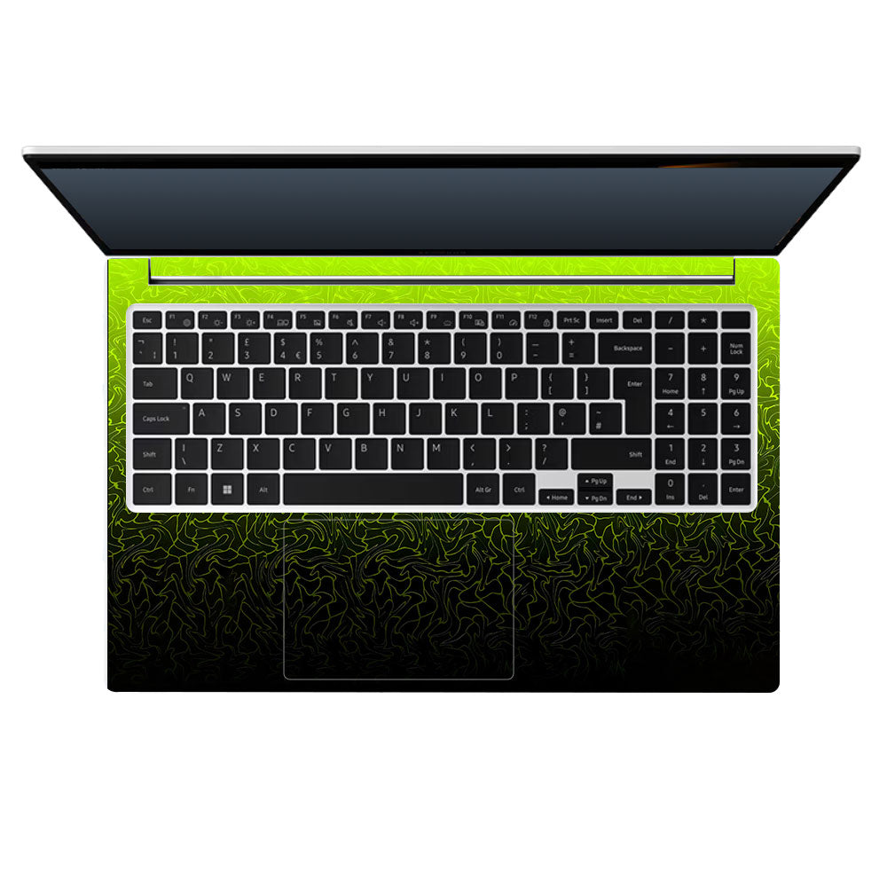 Lime Yellow to Black Gradient Samsung Galaxy Book 4 15.6 Laptop Skin