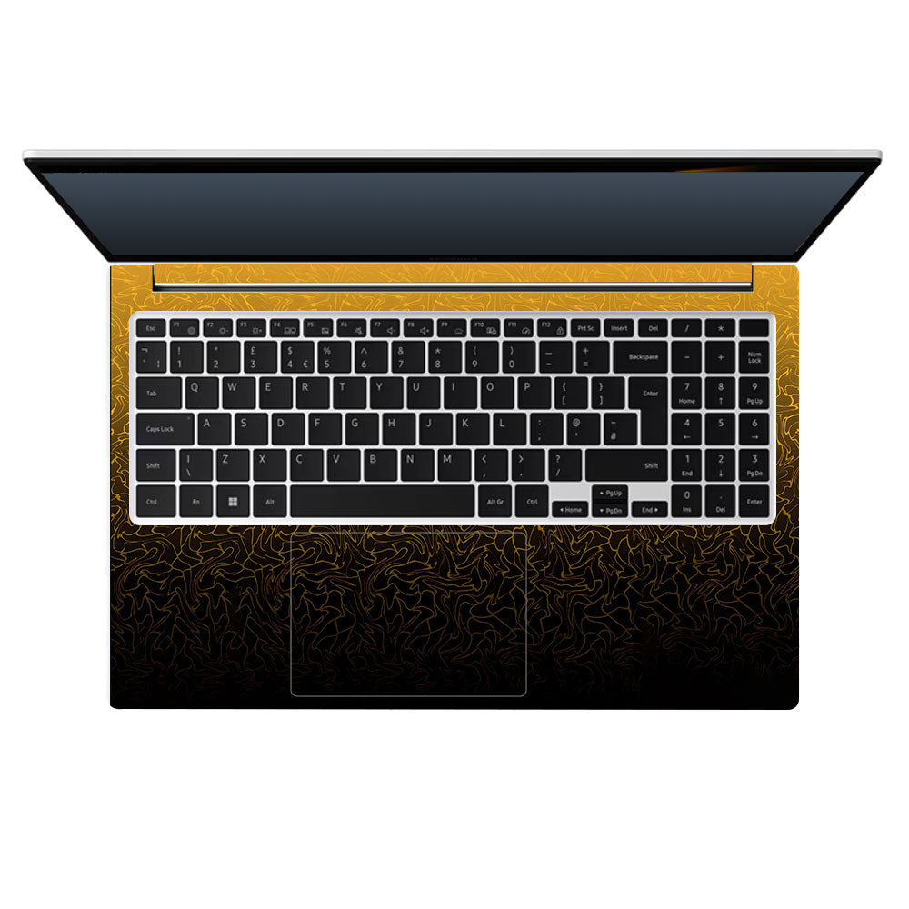 Orange to Black Gradient Samsung Galaxy Book 4 15.6 Laptop Skin
