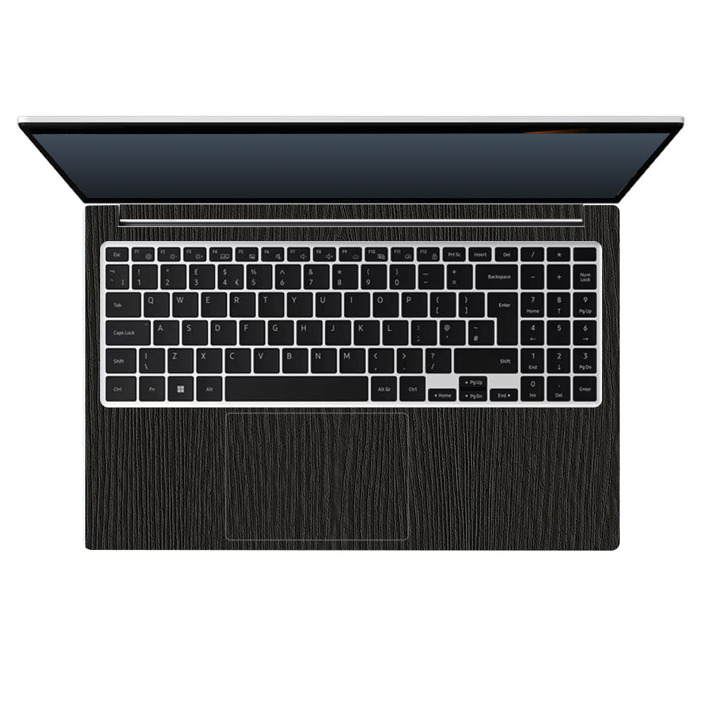Textured Black Wood Samsung Galaxy Book 4 15.6 Laptop Skin