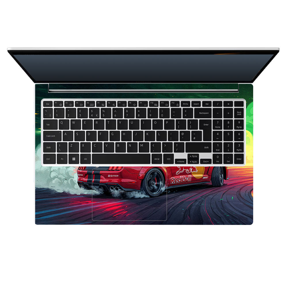 Mustang GT Red Bull Drift Beast Samsung Galaxy Book 4 15.6 Laptop Skin