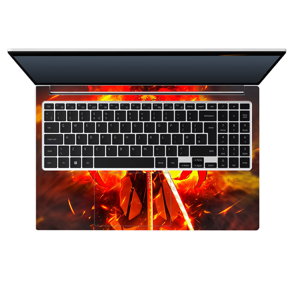 Flame Hashira Rengoku Samsung Galaxy Book 4 15.6 Laptop Skin