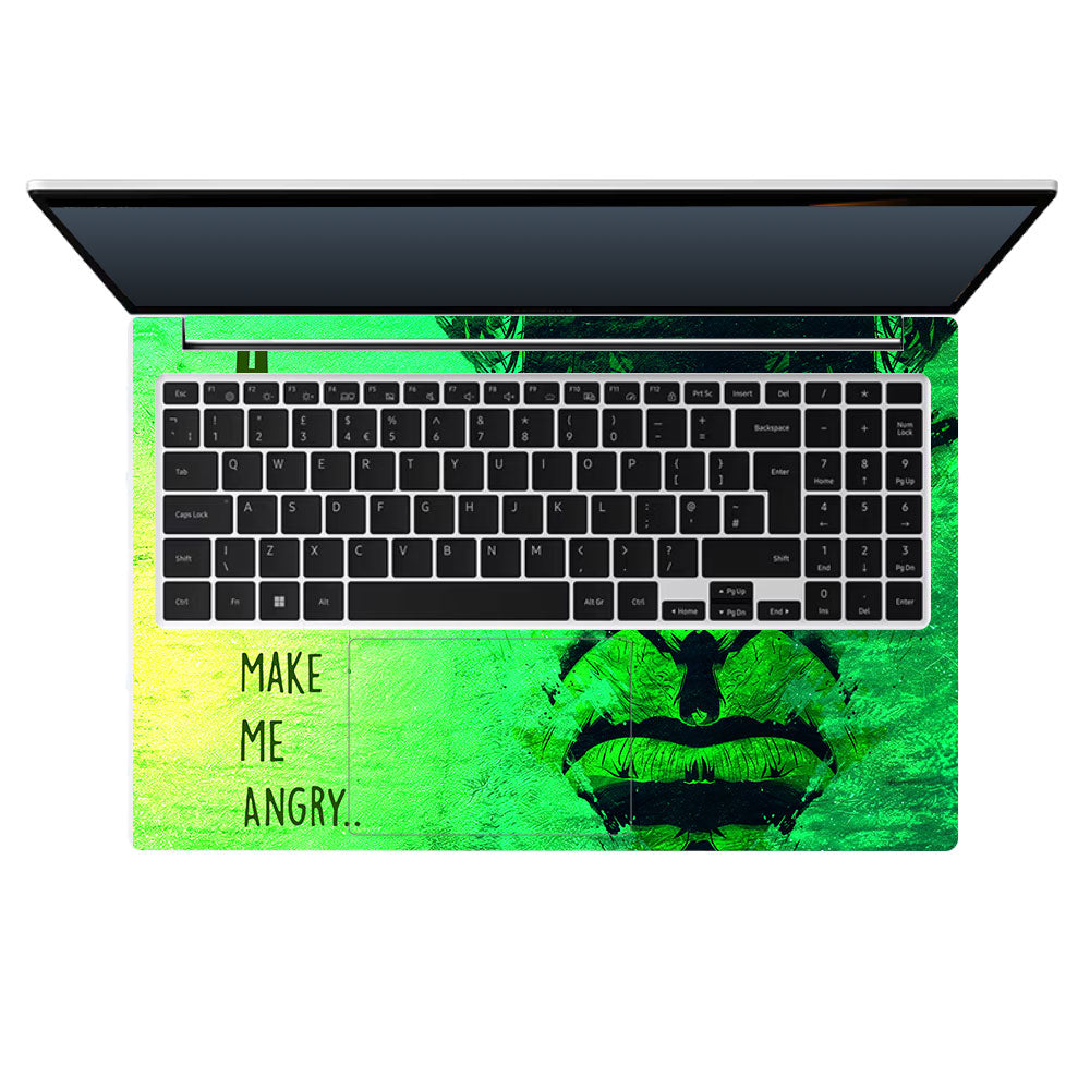 Hulk Don't Make Me Angry Samsung Galaxy Book 4 15.6 Laptop Skin