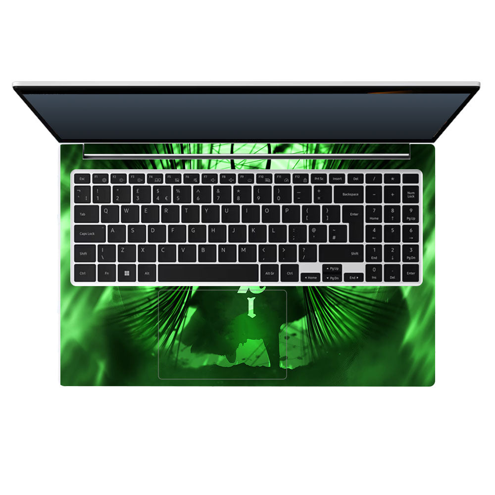 Loki's Green Aura Samsung Galaxy Book 4 15.6 Laptop Skin
