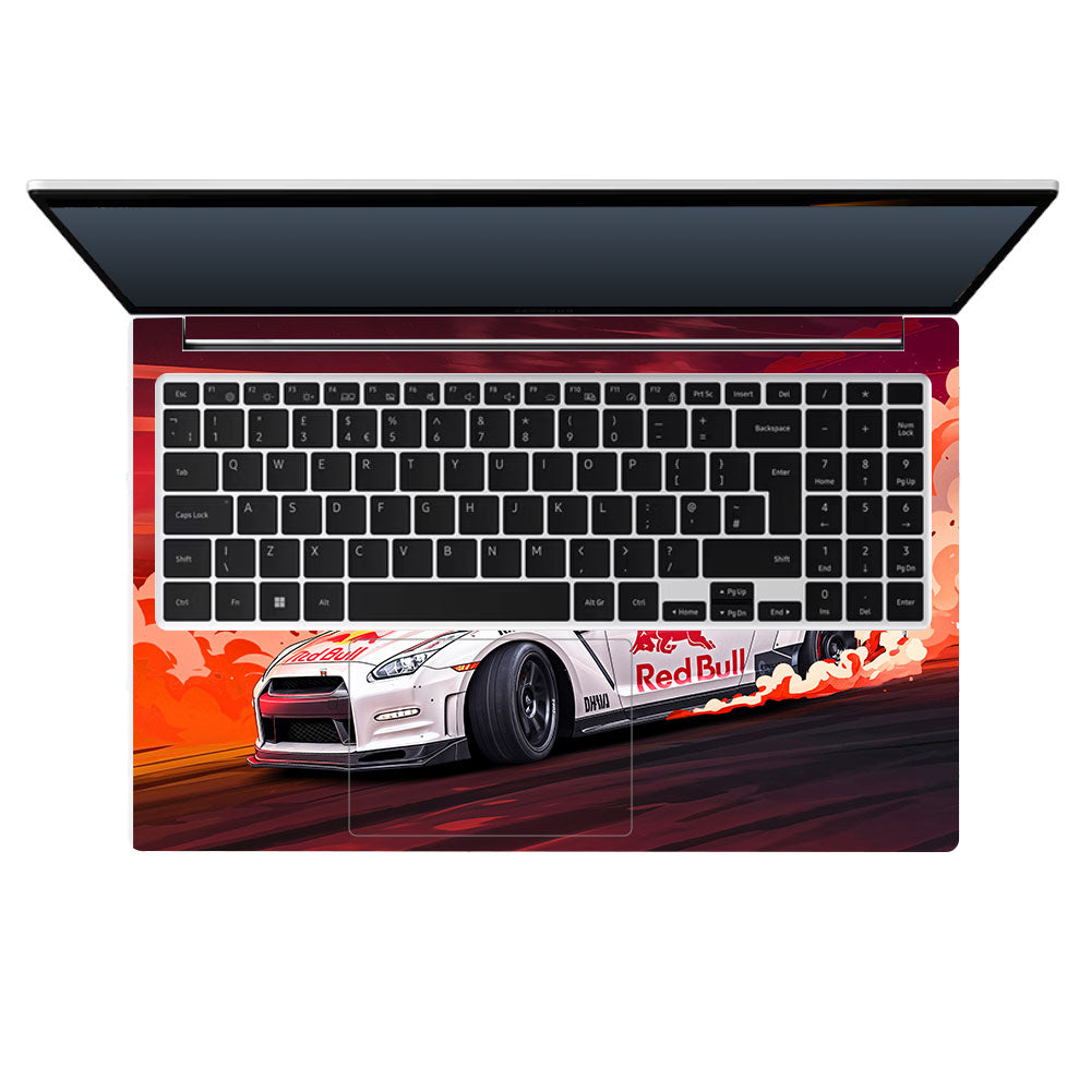 Nissan GTR Red Bull Drift Fury Samsung Galaxy Book 4 15.6 3D Laptop Skin