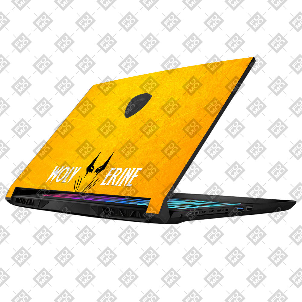 Wolverine with Yellow Background MSI Katana 15 B13V Laptop Skin