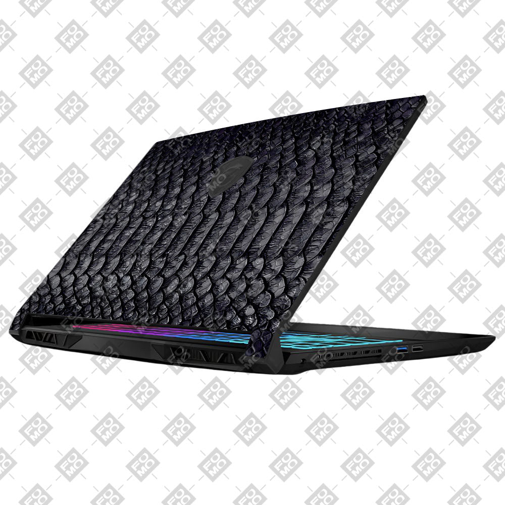Black Dragon Scale MSI Katana 15 B13V Laptop Skin