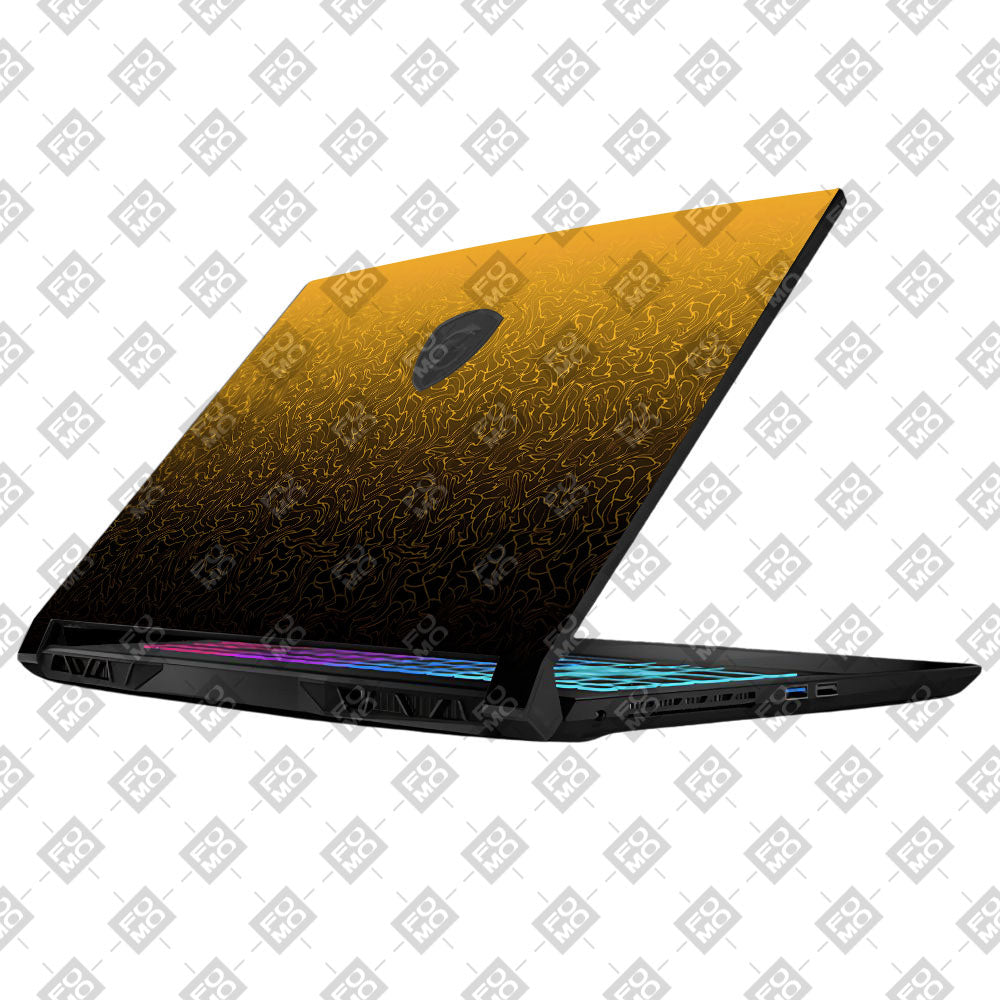 Orange to Black Gradient MSI Katana 15 B13V Laptop Skin
