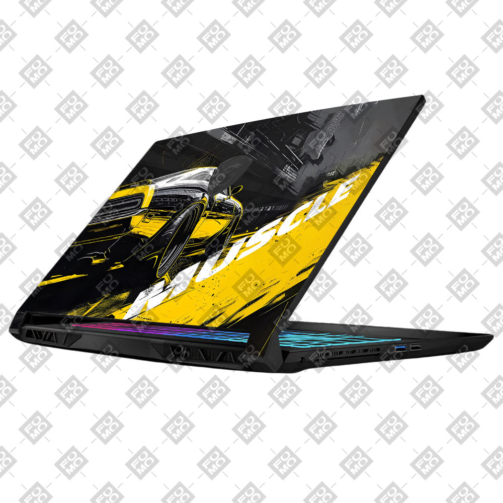 Black Muscle MSI Katana 15 B13V Laptop Skin