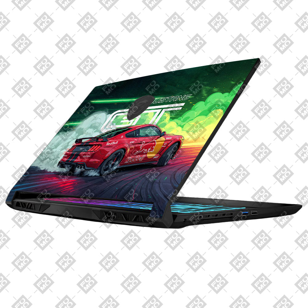 Mustang GT Red Bull Drift Beast MSI Katana 15 B13V Laptop Skin