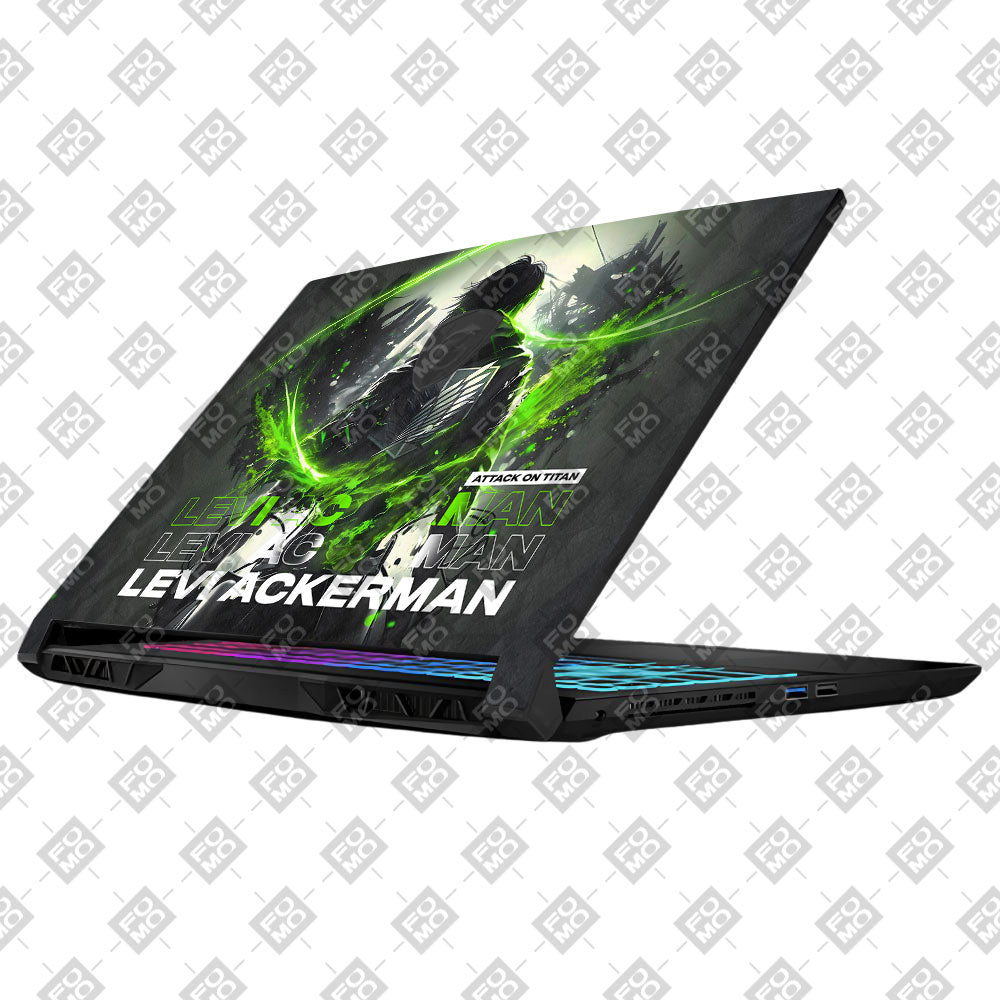 Levi Ackerman Neon Fury MSI Katana 15 B13V Laptop Skin