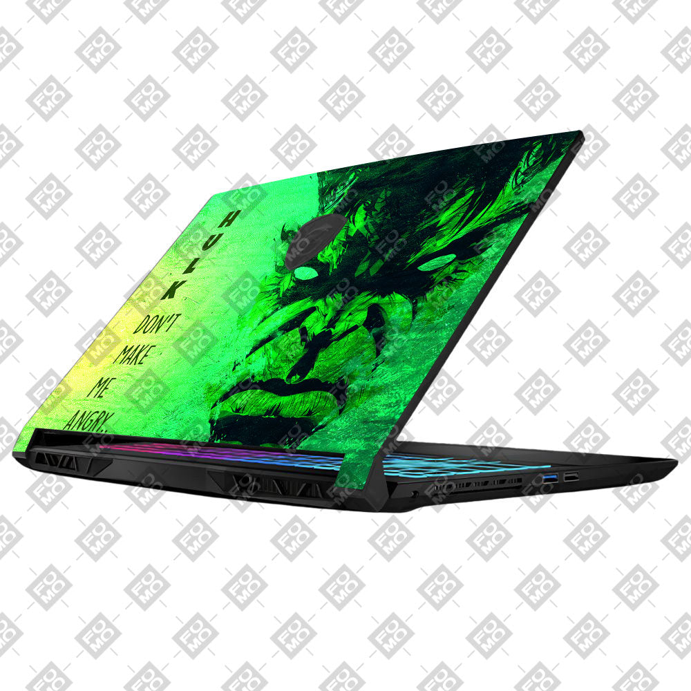 Hulk Don't Make Me Angry MSI Katana 15 B13V Laptop Skin