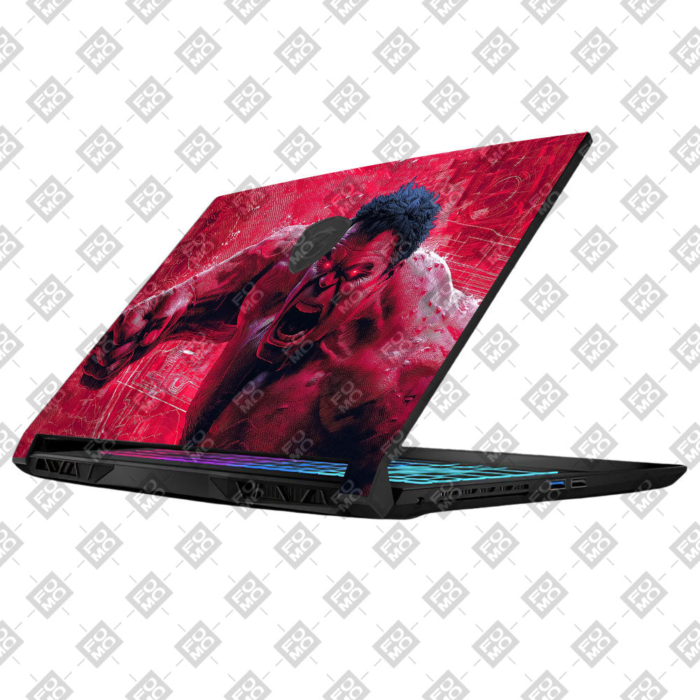 Gamma Rage Red Hulk MSI Katana 15 B13V Laptop Skin
