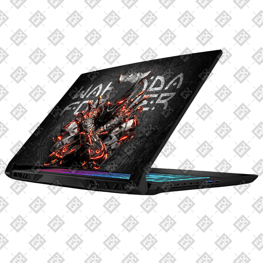 Black Panther Glowing Fury MSI Katana 15 B13V Laptop Skin