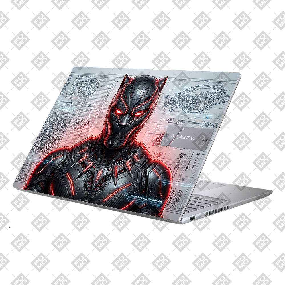 Metal Tech Superhero Asus Vivobook X1605ZA Laptop Skin